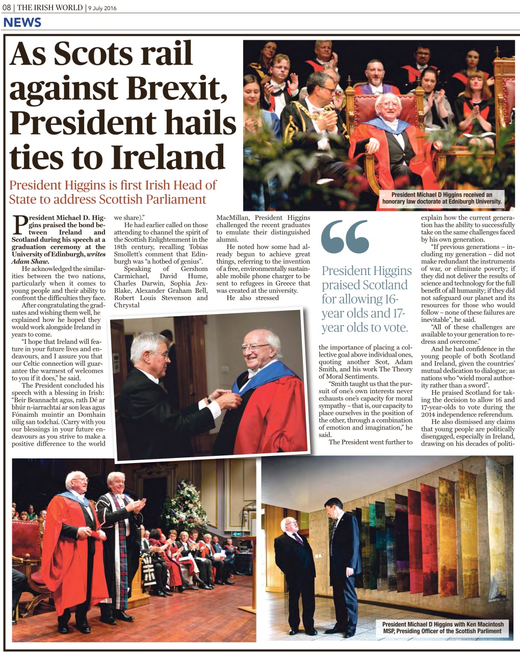 Irish World Preview Pages