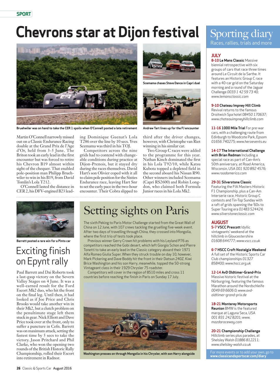 Classic & Sports Car Preview Pages