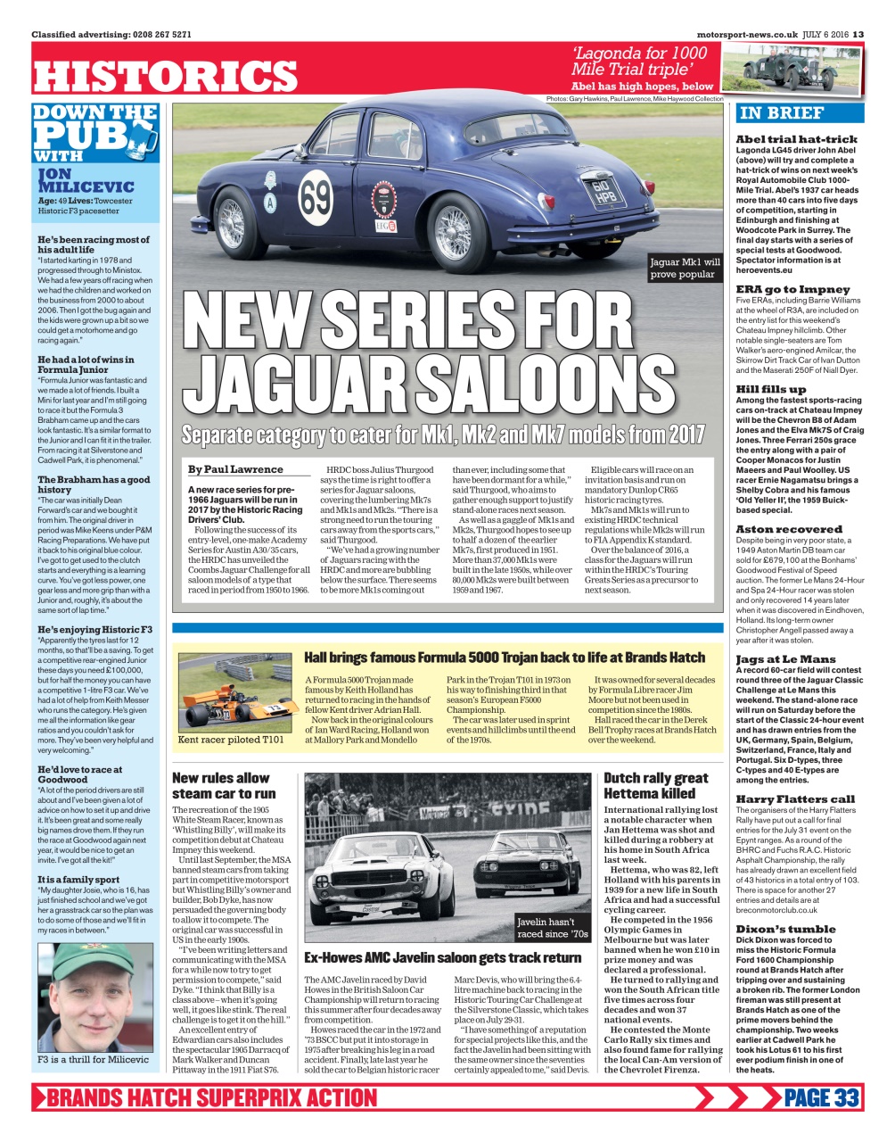 Motorsport News Preview Pages