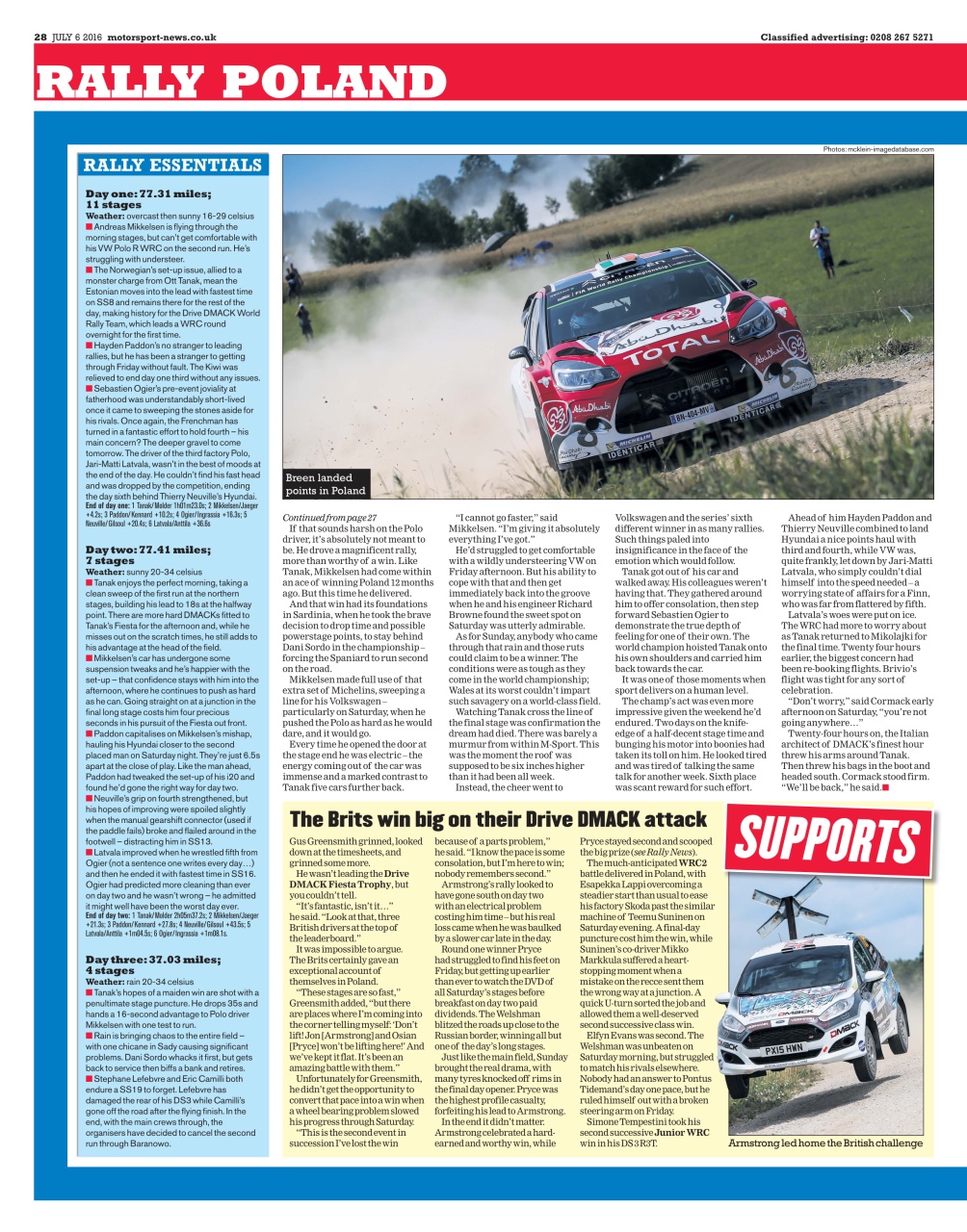 Motorsport News Preview Pages