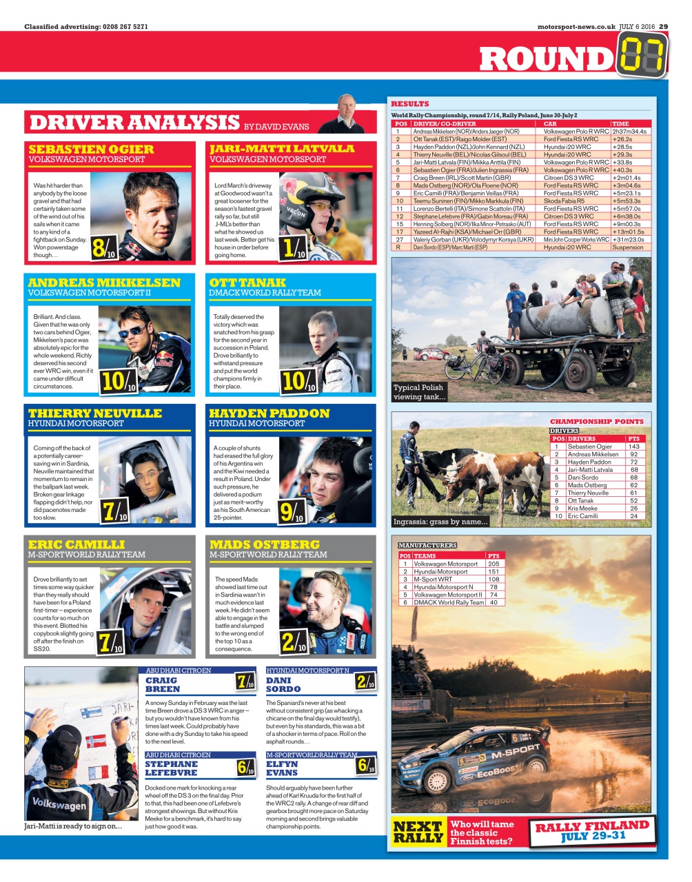 Motorsport News Preview Pages