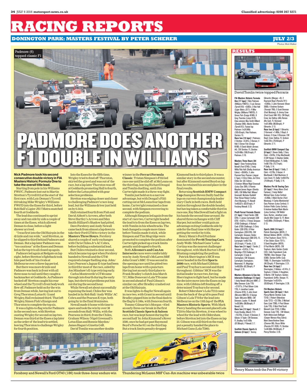 Motorsport News Preview Pages