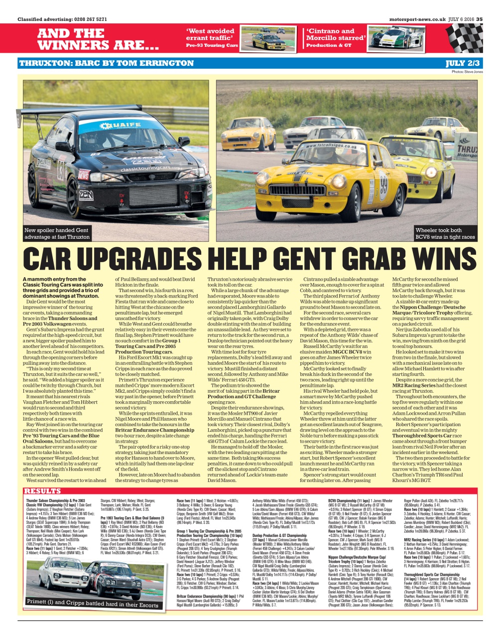 Motorsport News Preview Pages