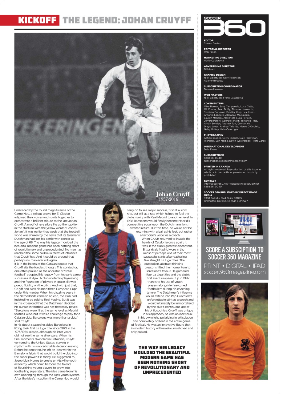 Soccer 360 Preview Pages