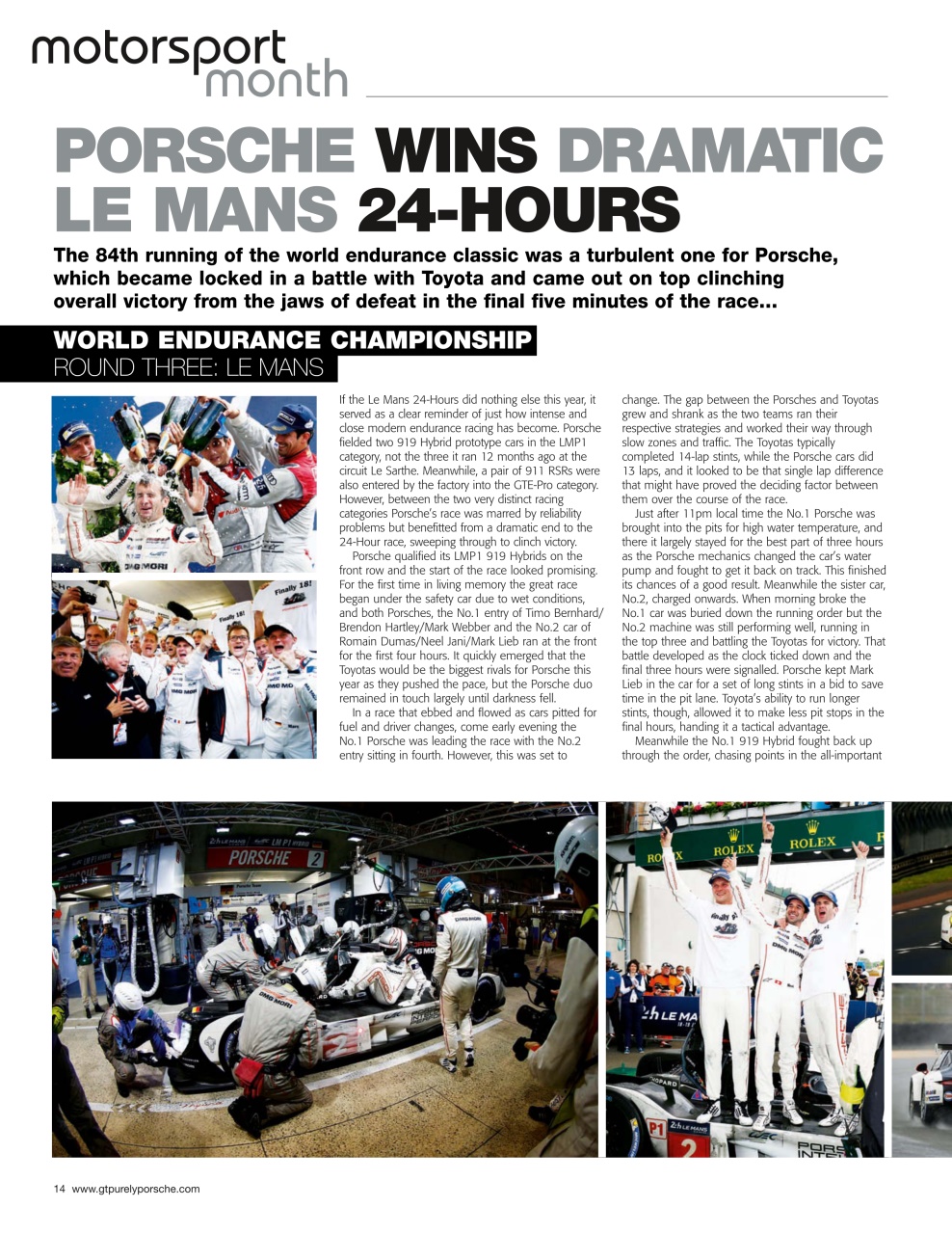 GT Porsche Preview Pages