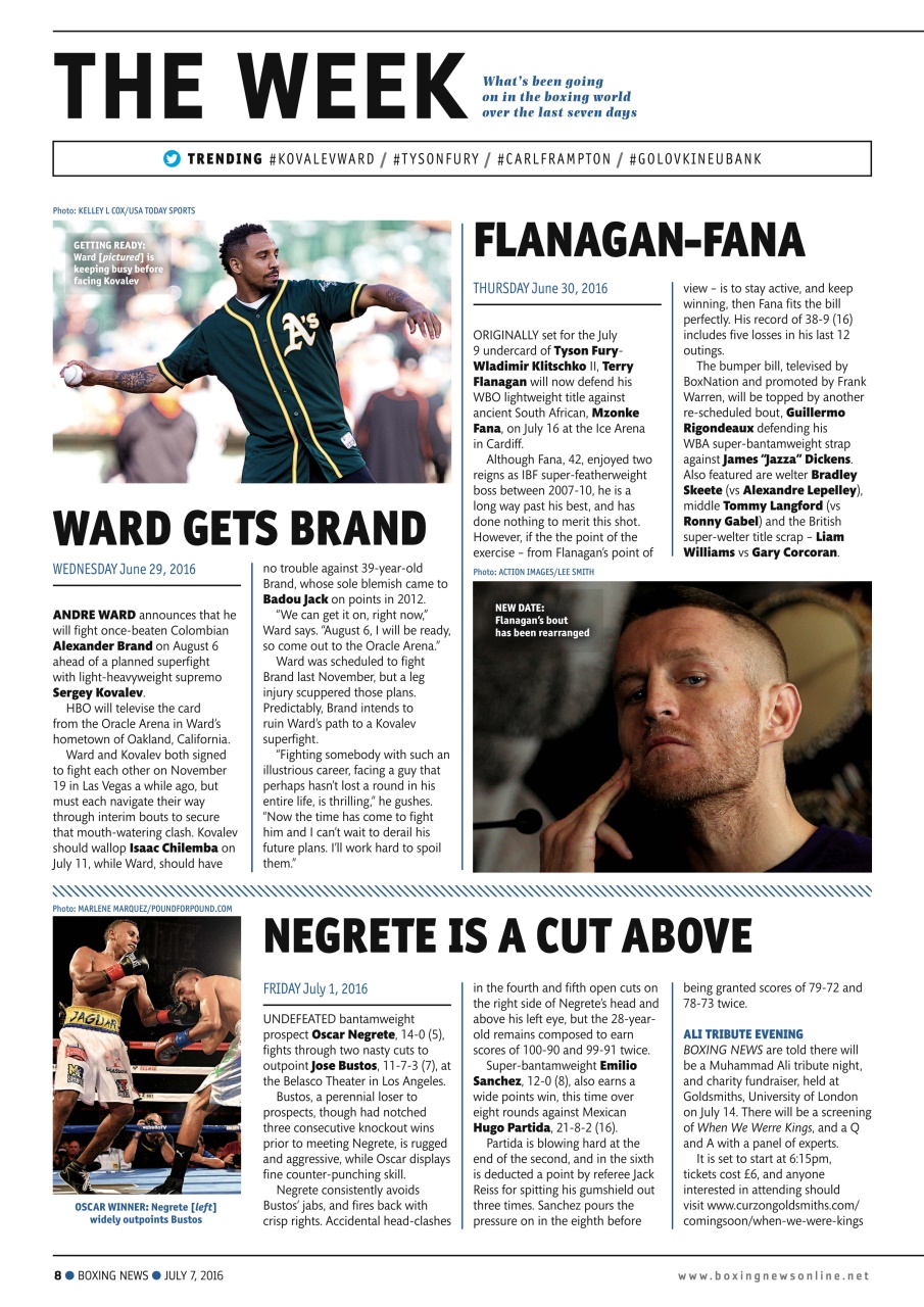 Boxing News Preview Pages