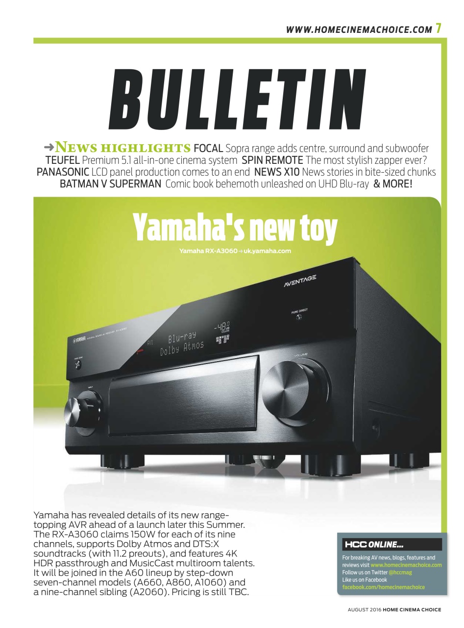 Home Cinema Choice Preview Pages