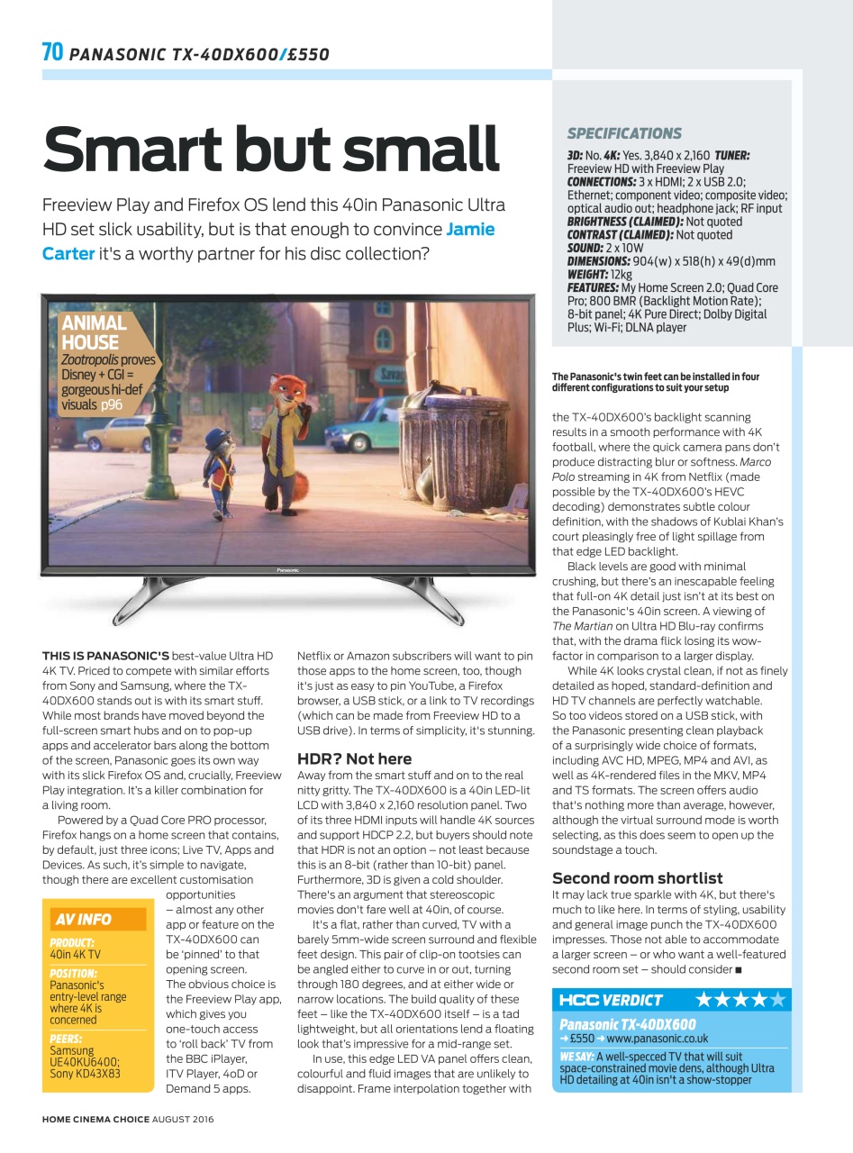 Home Cinema Choice Preview Pages