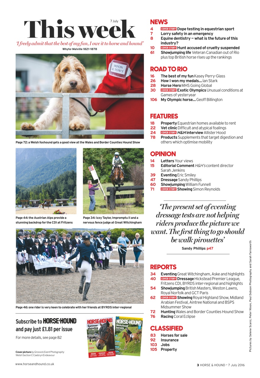 Horse & Hound Preview Pages