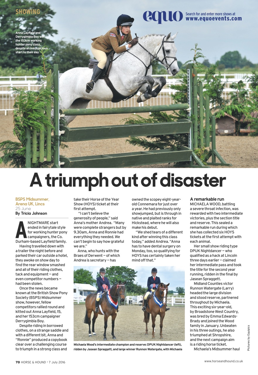 Horse & Hound Preview Pages