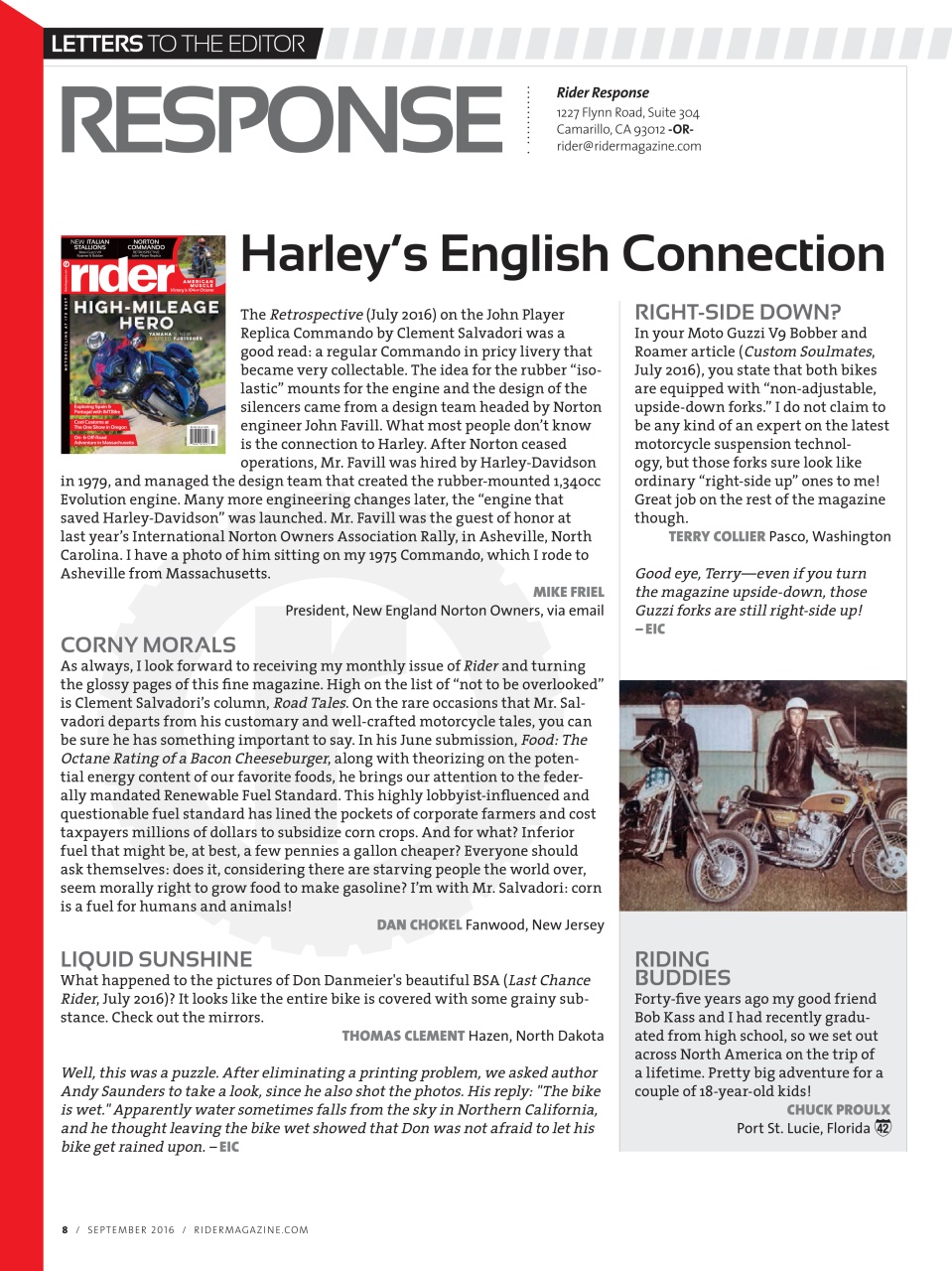 Rider Magazine Preview Pages