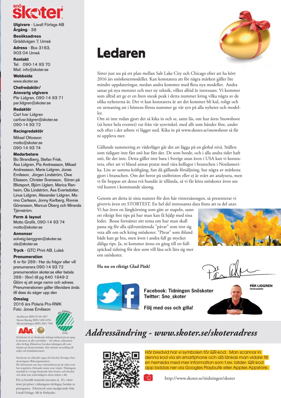 Tidningen Snöskoter Preview Pages