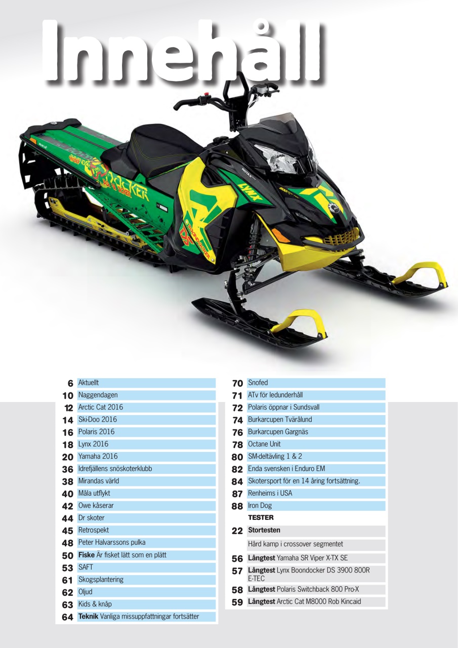 Tidningen Snöskoter Preview Pages