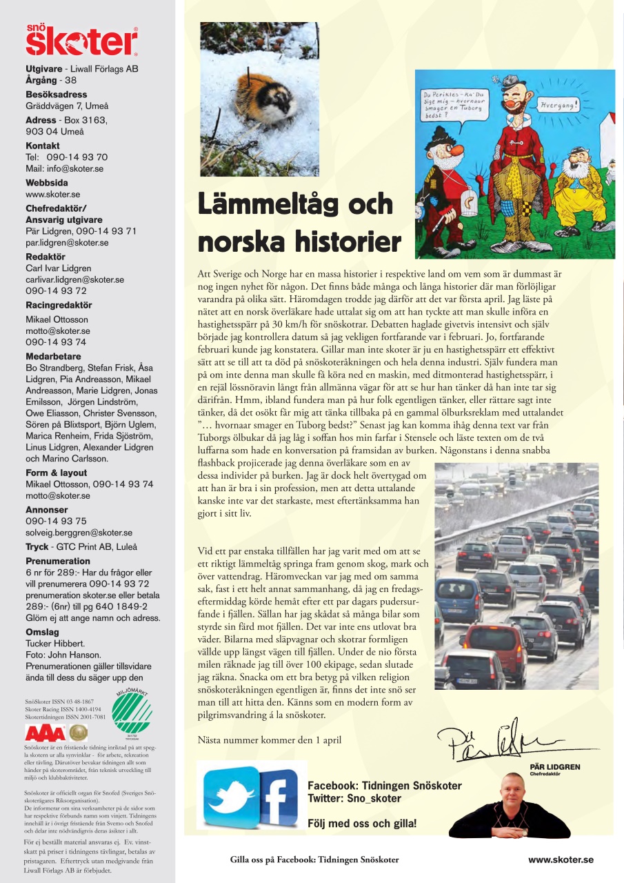 Tidningen Snöskoter Preview Pages