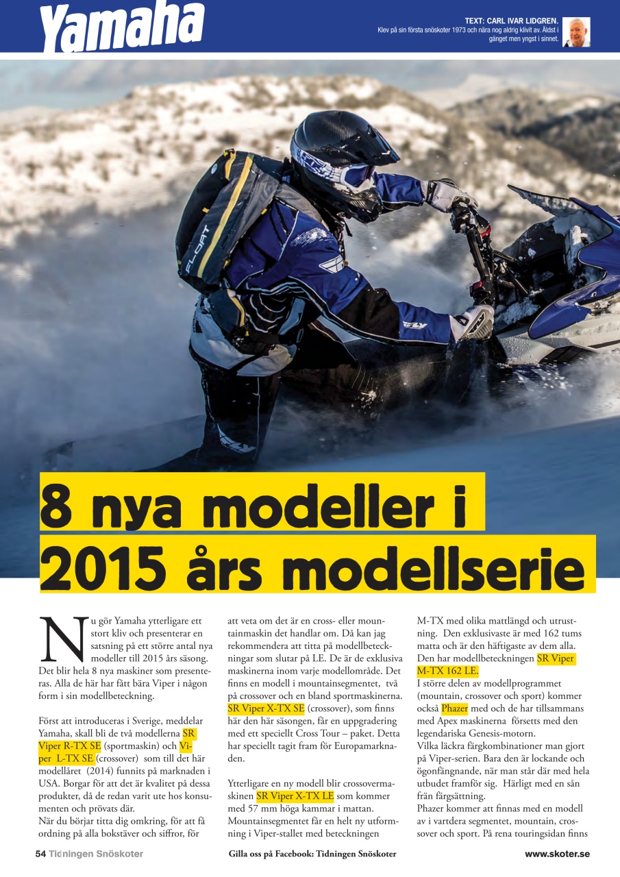 Tidningen Snöskoter Preview Pages
