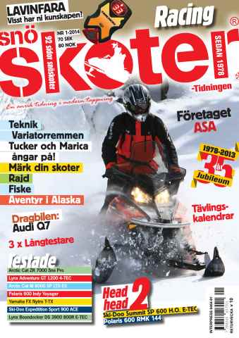 Tidningen Snöskoter issue 1-2014