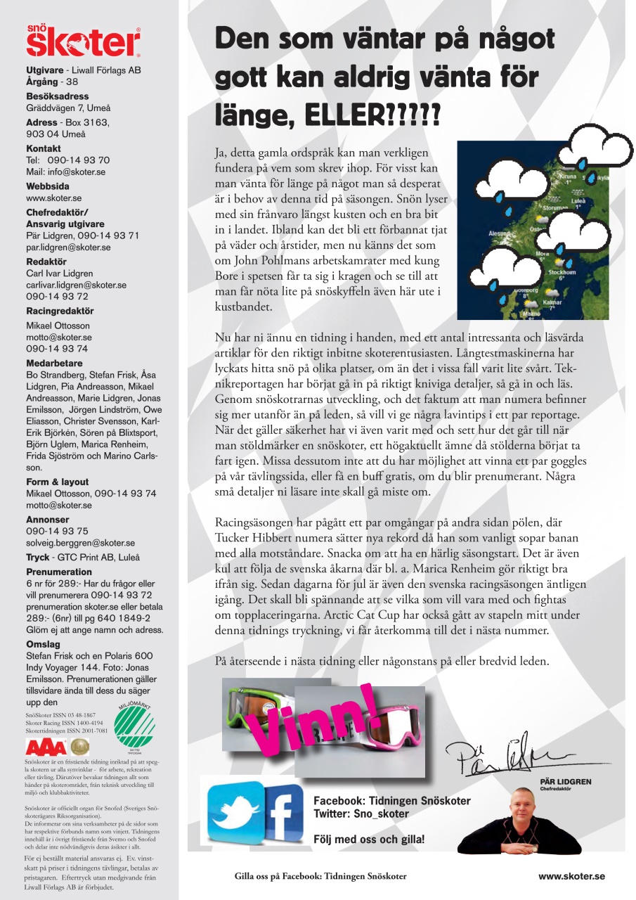 Tidningen Snöskoter Preview Pages