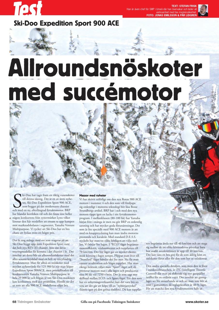 Tidningen Snöskoter Preview Pages
