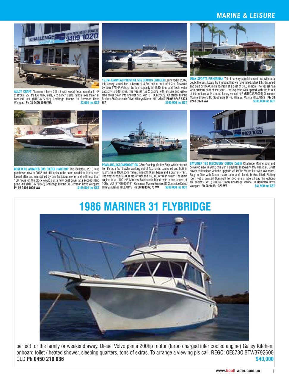 Boat Trader Australia Preview Pages