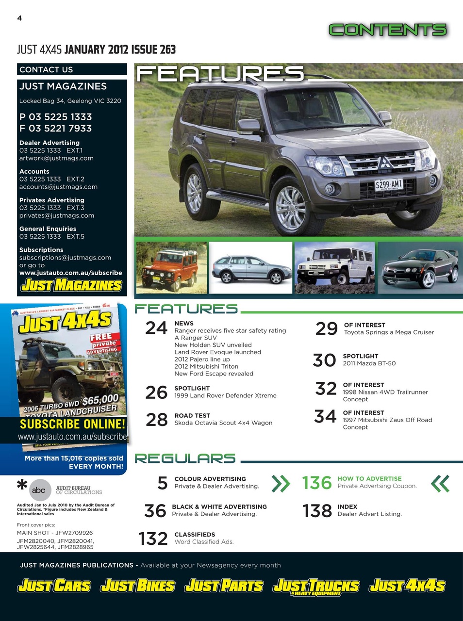 JUST 4X4S Preview Pages