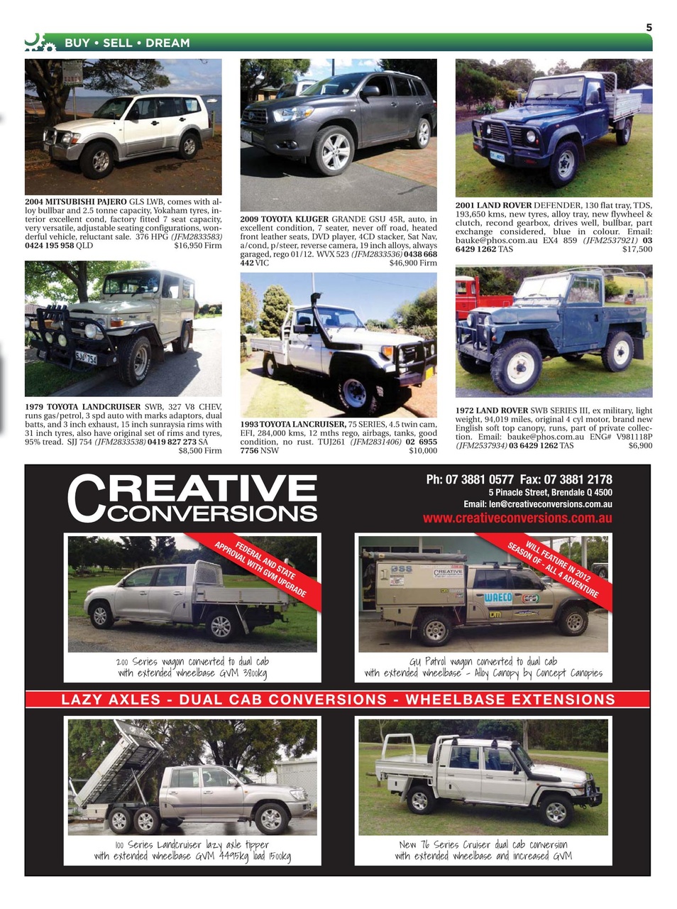 JUST 4X4S Preview Pages