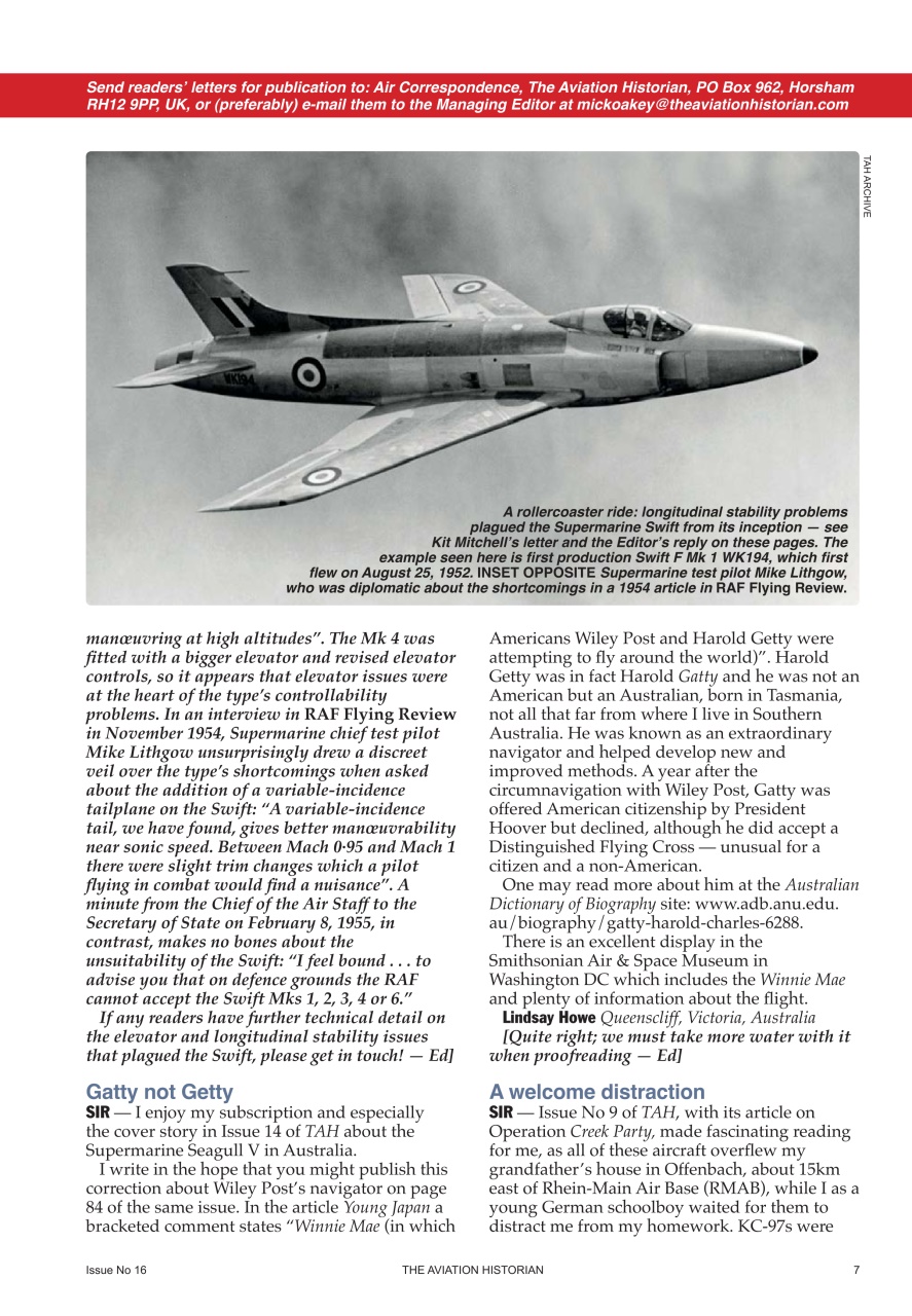 The Aviation Historian Magazine Preview Pages