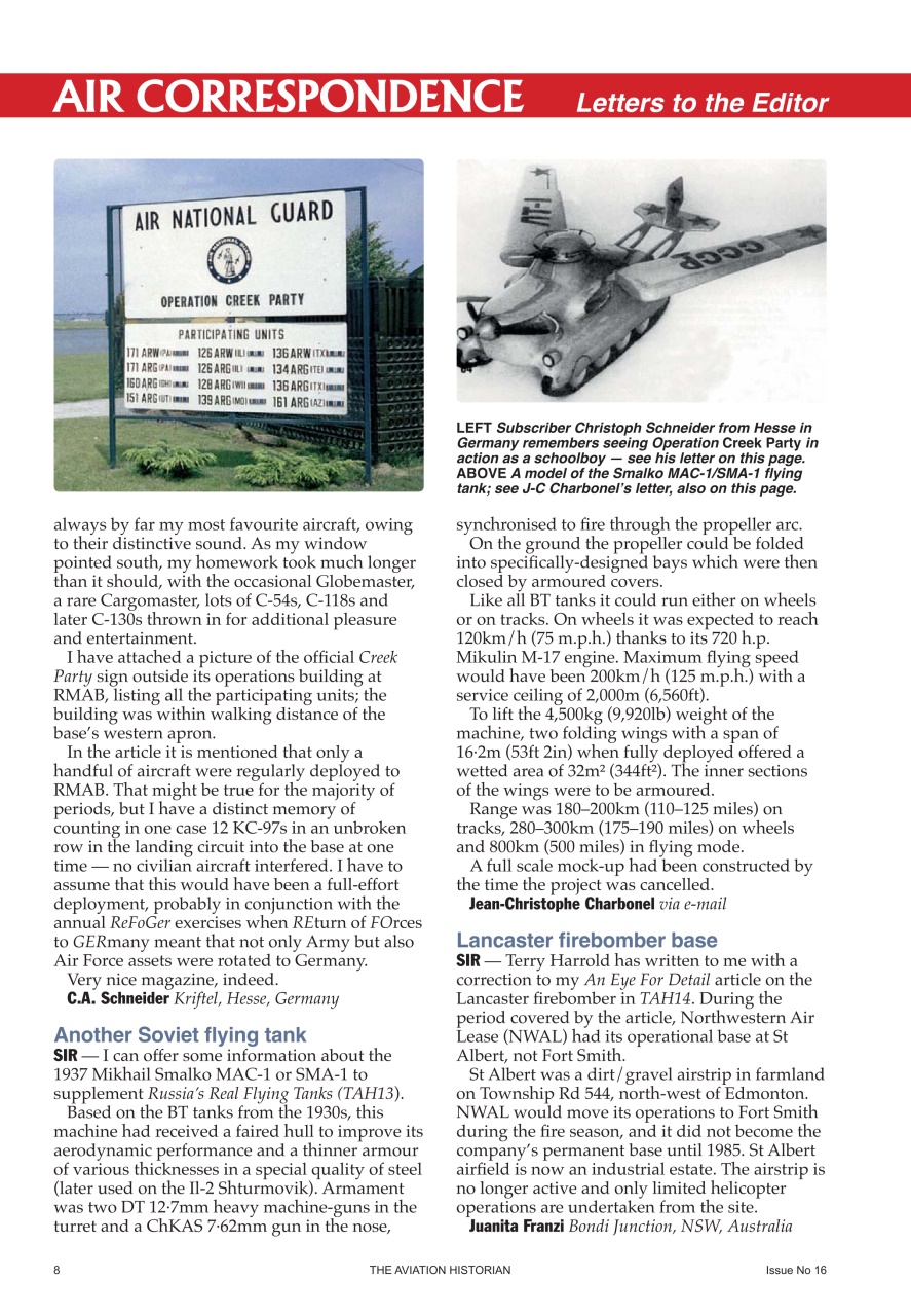 The Aviation Historian Magazine Preview Pages