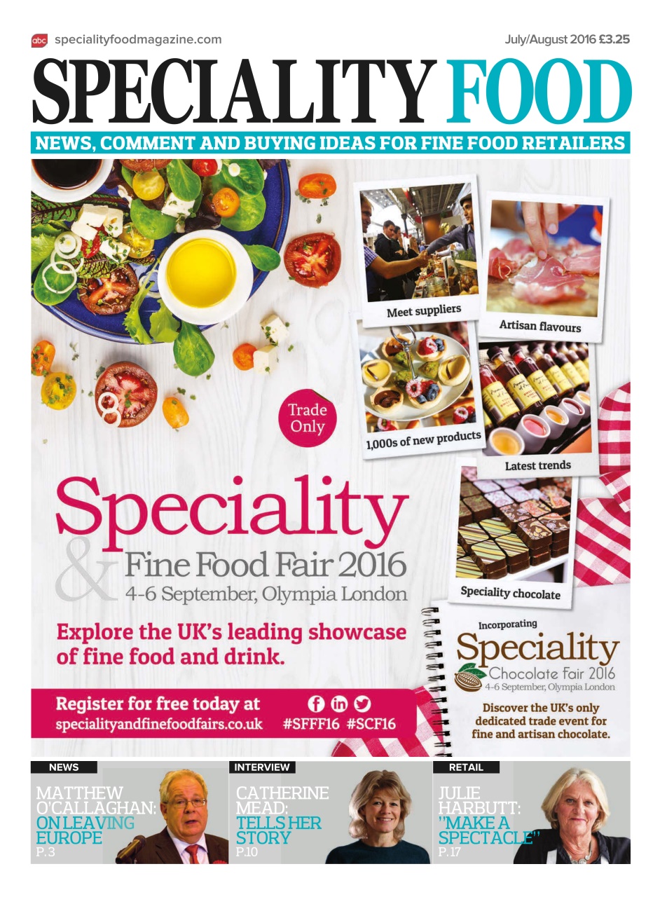 Speciality Food Preview Pages