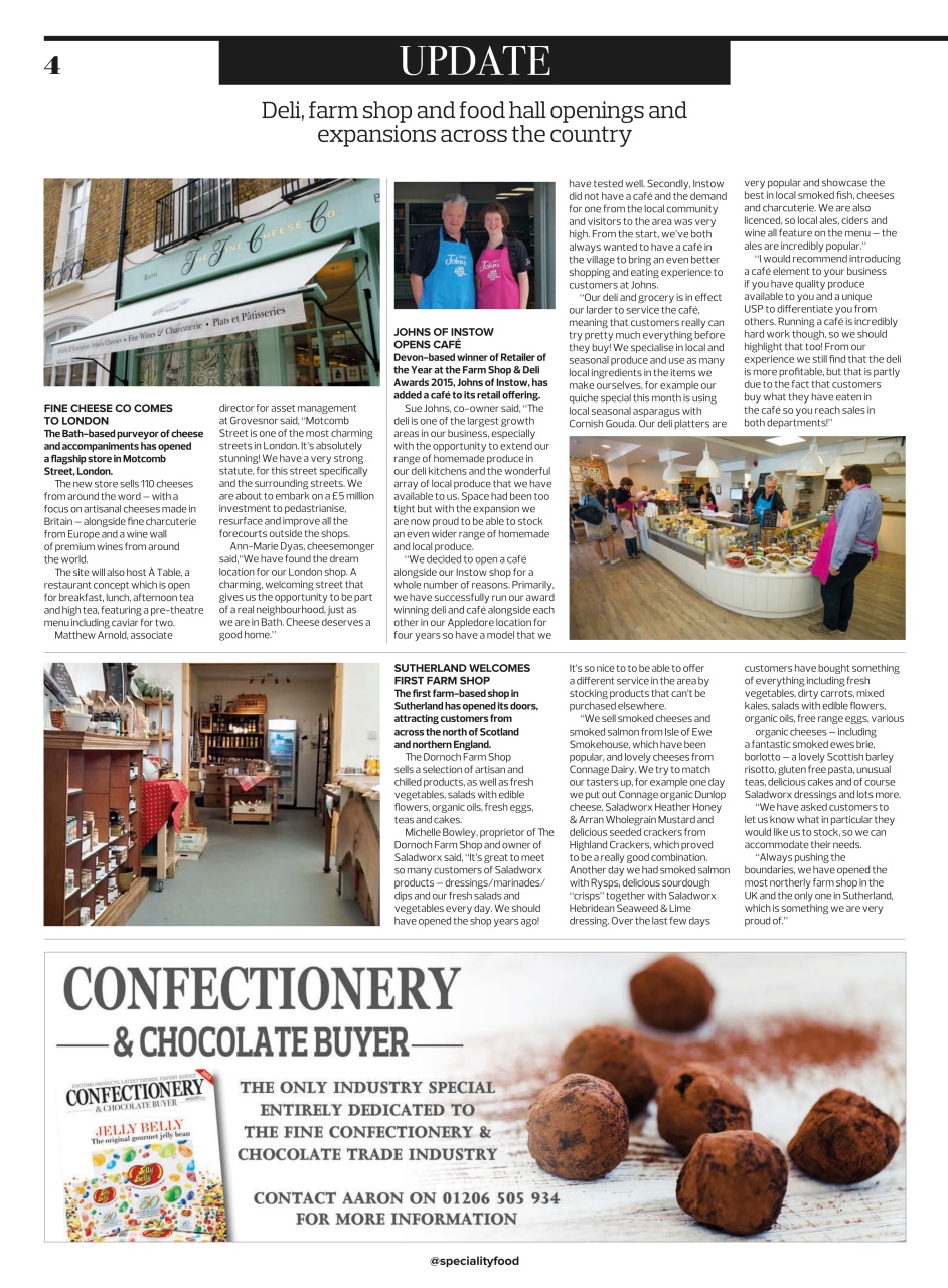 Speciality Food Preview Pages