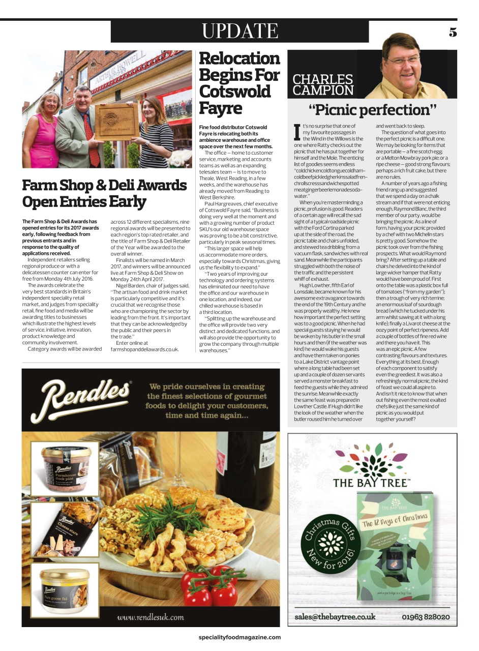 Speciality Food Preview Pages