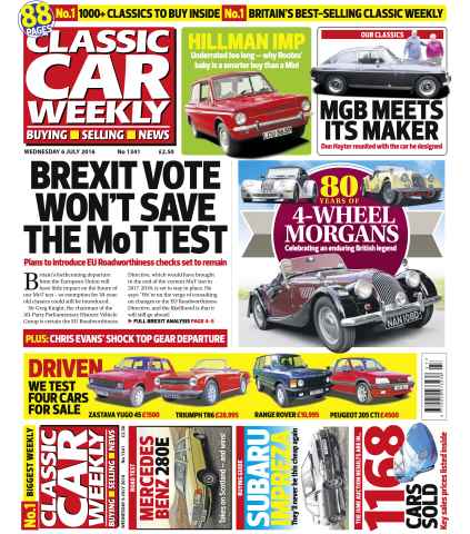 Classic Car Weekly issue 6th July 2016