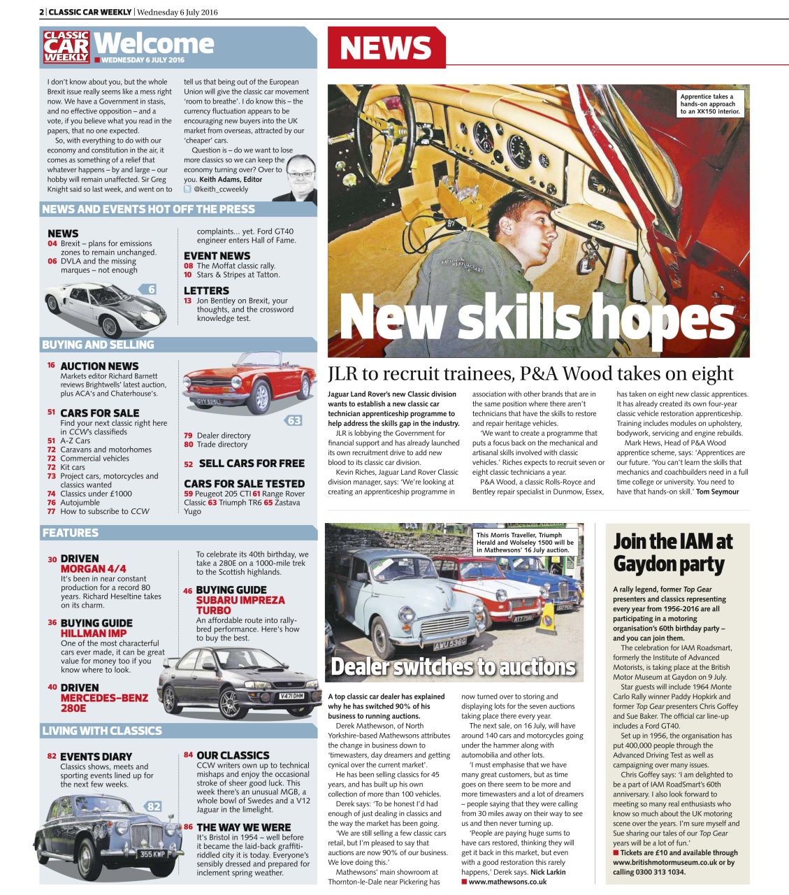 Classic Car Weekly Preview Pages