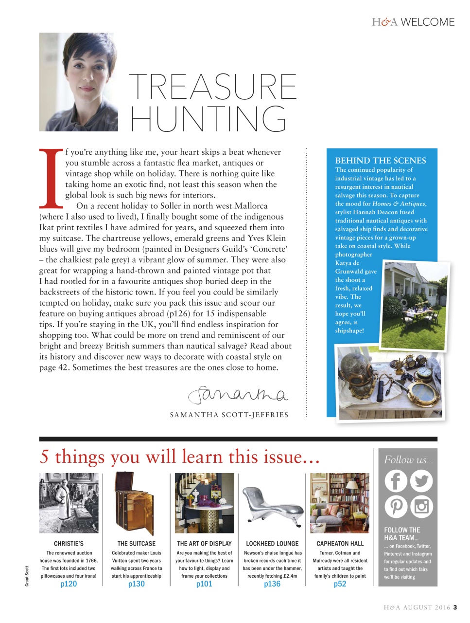 Homes & Antiques Magazine Preview Pages