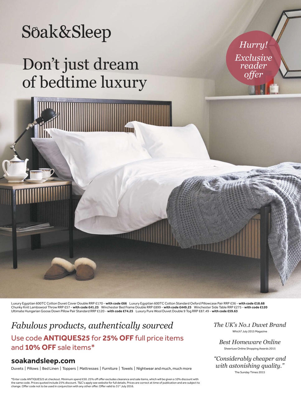 Homes & Antiques Magazine Preview Pages