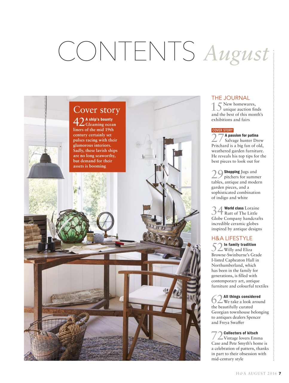 Homes & Antiques Magazine Preview Pages