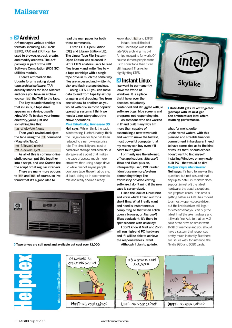 Linux Format Preview Pages