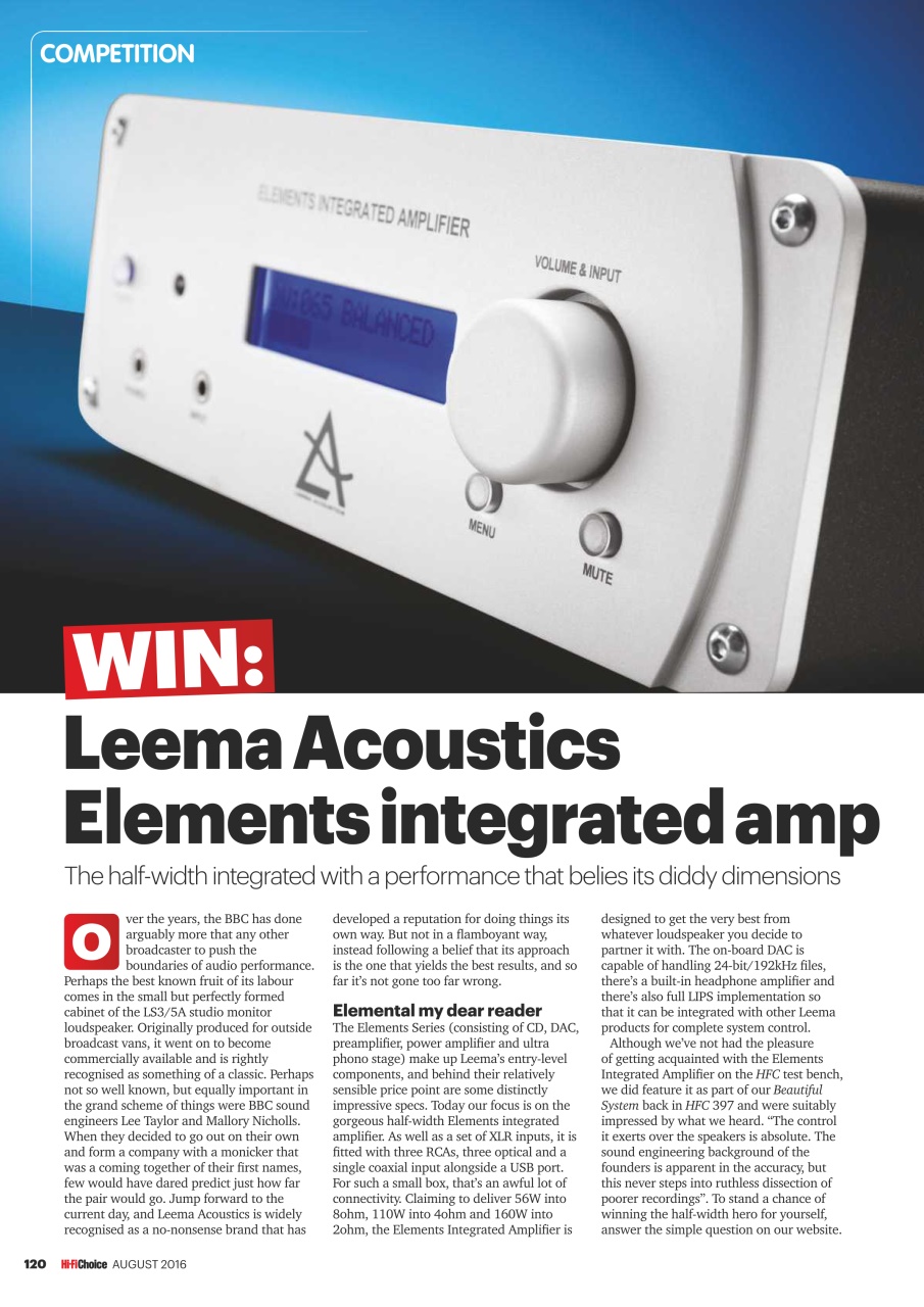 Hi-Fi Choice Preview Pages