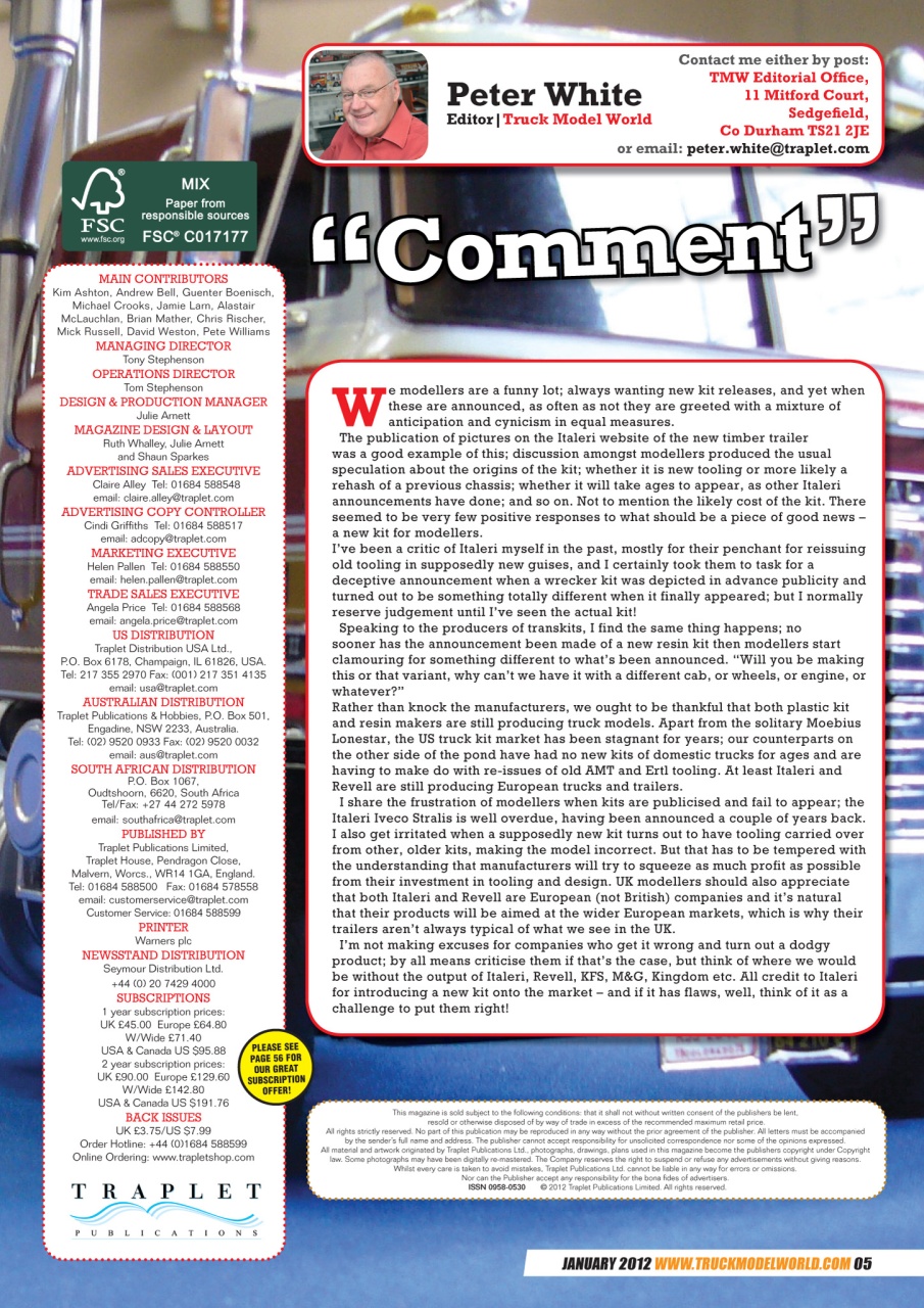 Model Car Truck Motorcycles World Preview Pages