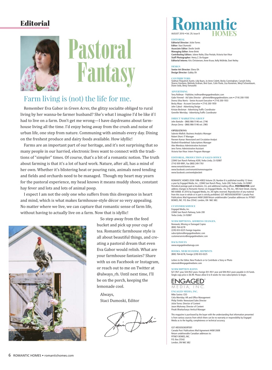 Romantic Homes Preview Pages