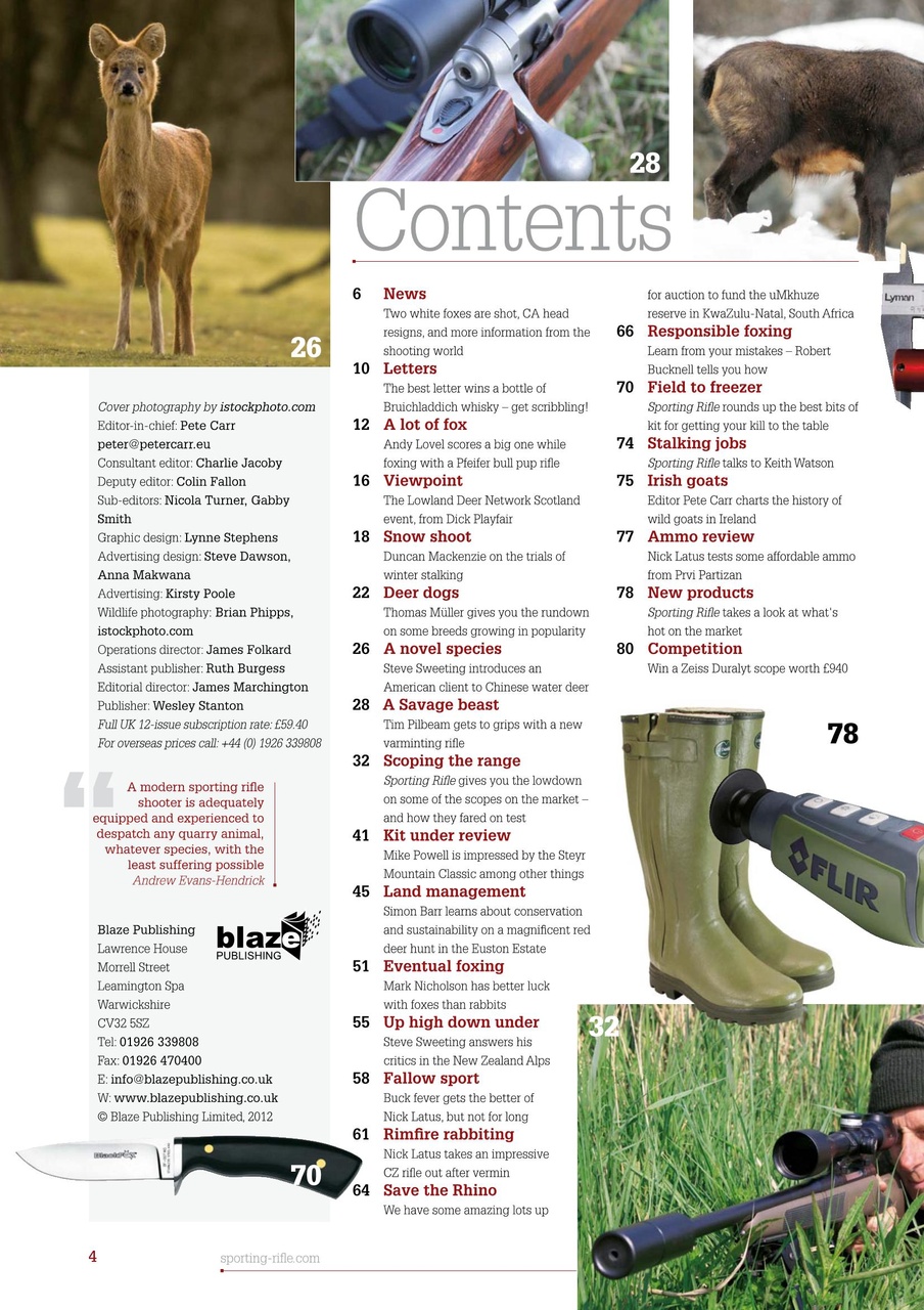 Sporting Rifle Preview Pages