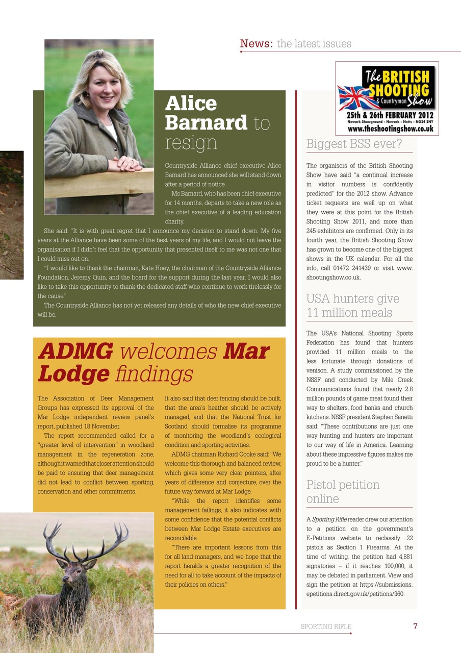 Sporting Rifle Preview Pages