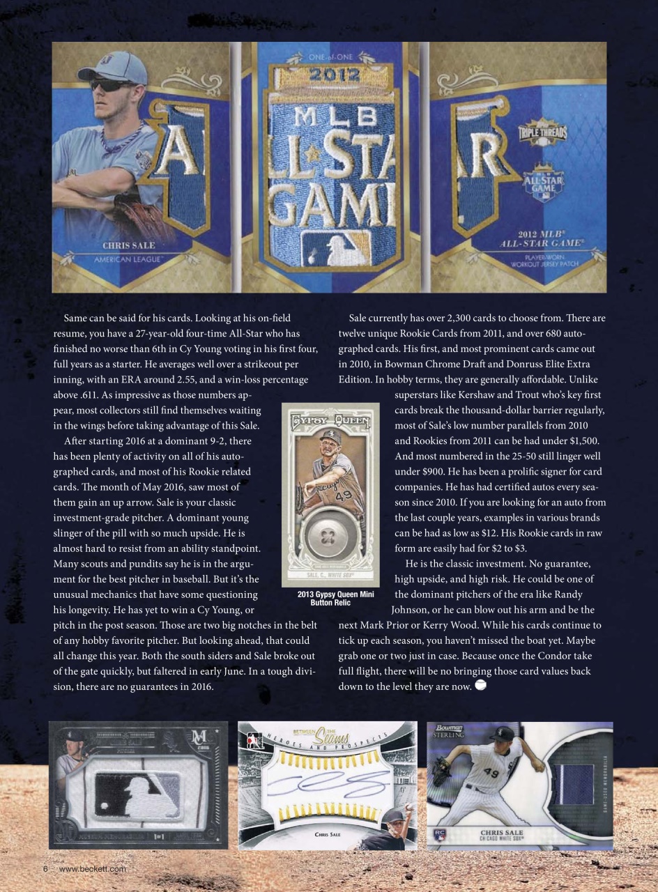 Beckett Baseball Magazine Preview Pages