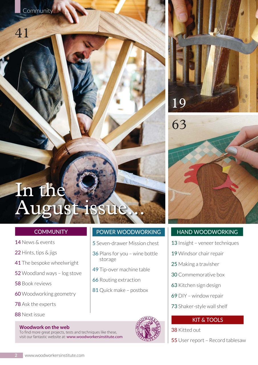 Woodworking Crafts Magazine Preview Pages