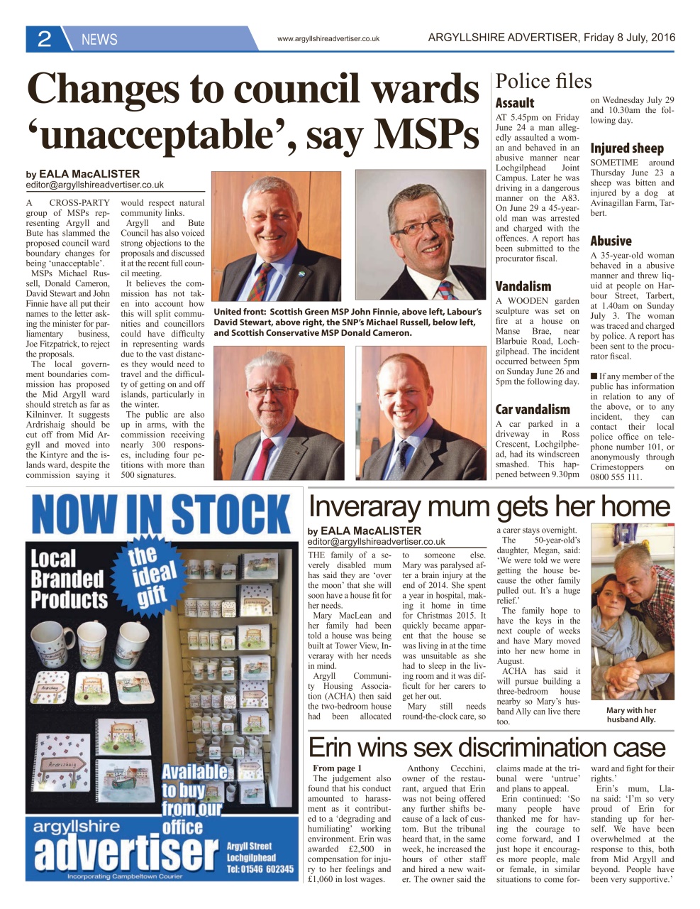 Argyllshire Advertiser Preview Pages