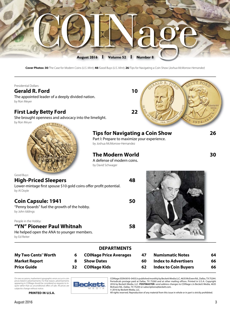 COINage Magazine Preview Pages
