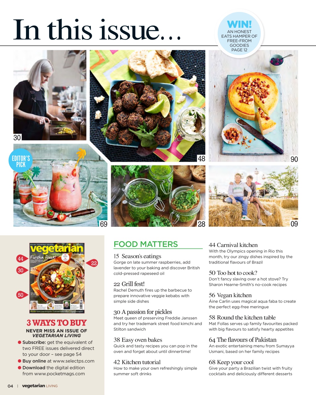 Vegetarian Living Preview Pages