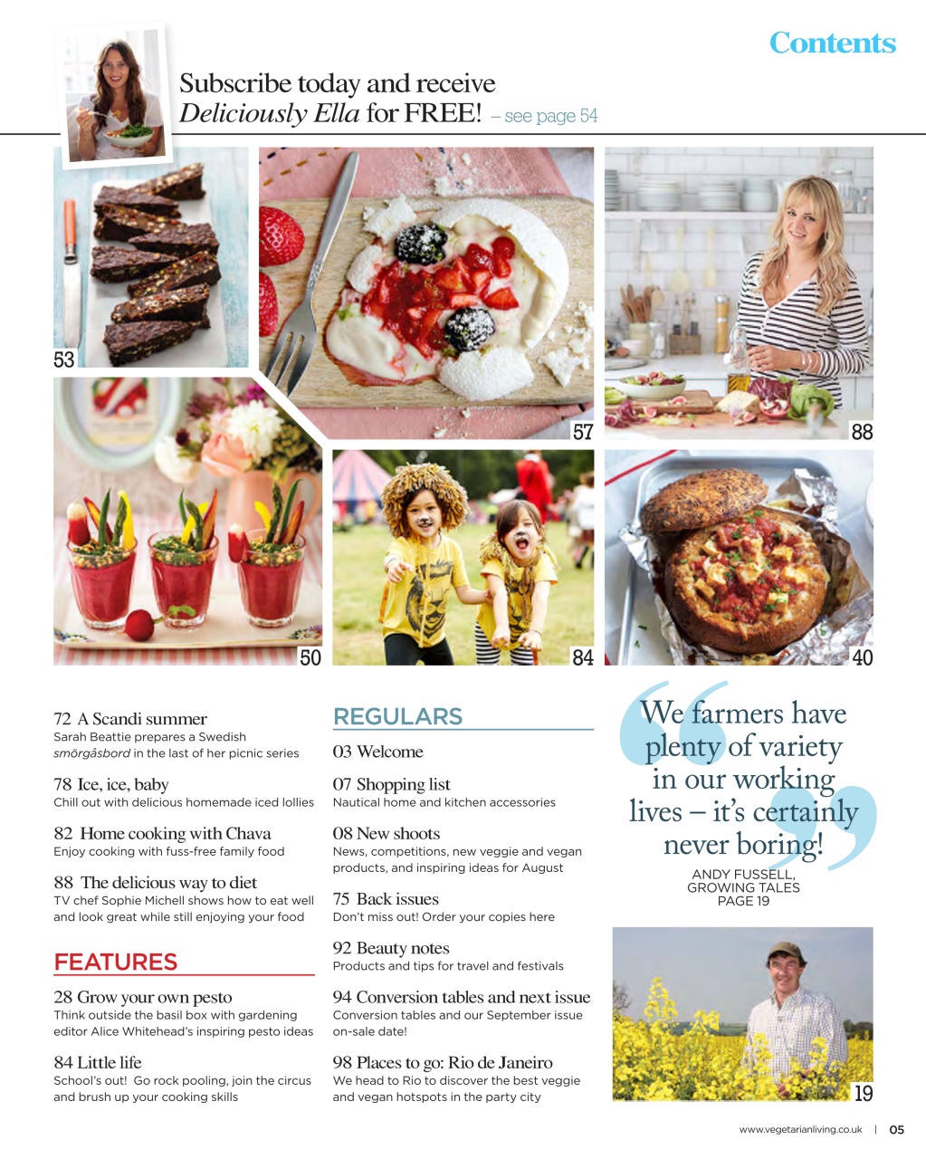 Vegetarian Living Preview Pages
