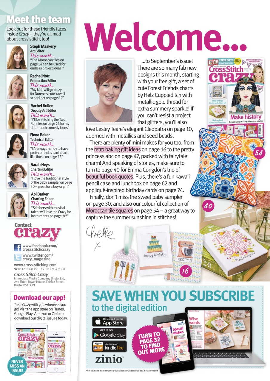 Cross Stitch Crazy Preview Pages