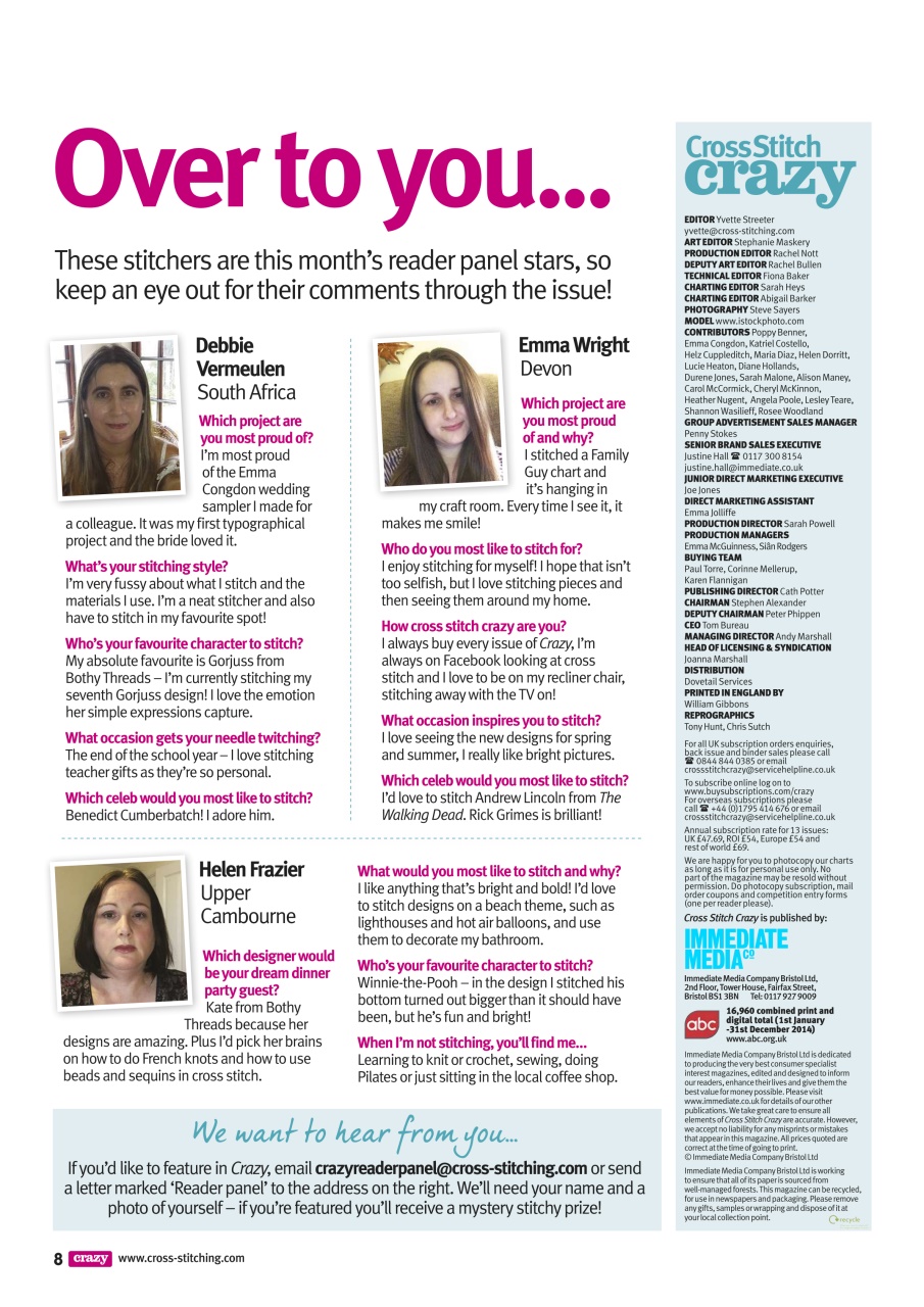 Cross Stitch Crazy Preview Pages