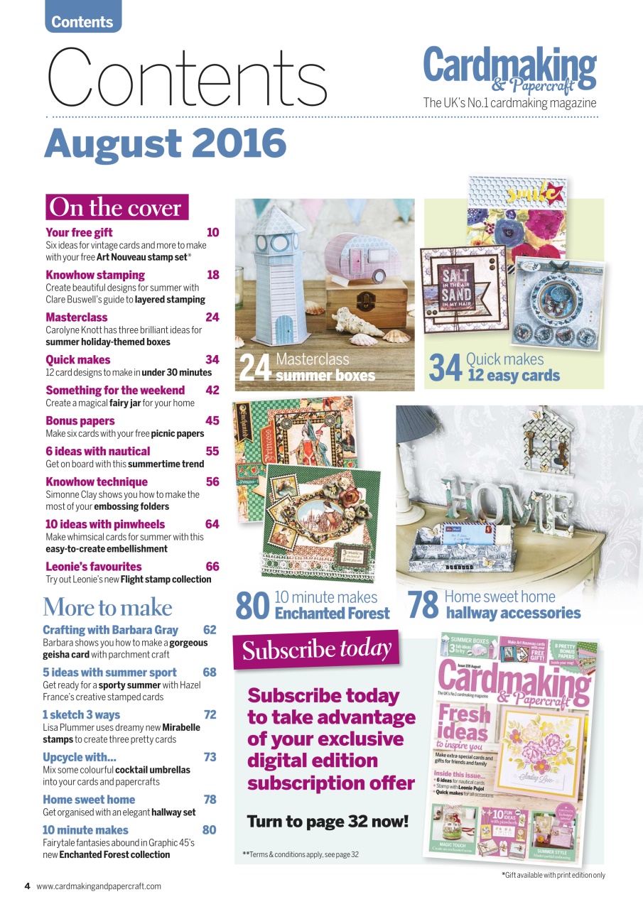 Cardmaking & Papercraft Preview Pages
